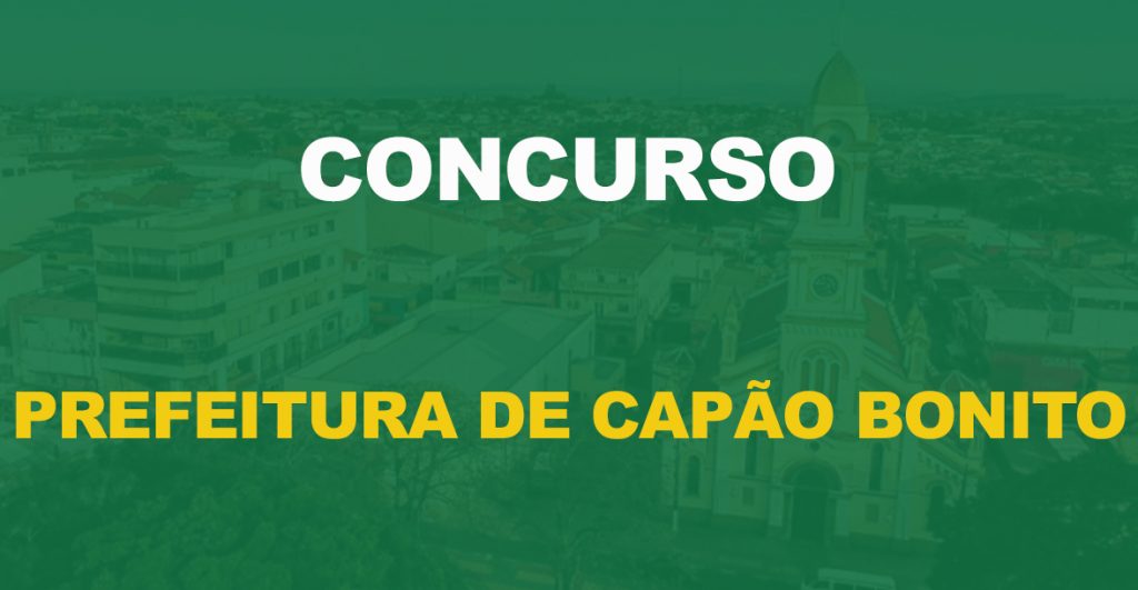 Concurso Prefeitura de Capão Bonito: Edital aberto para Guarda Municipal!