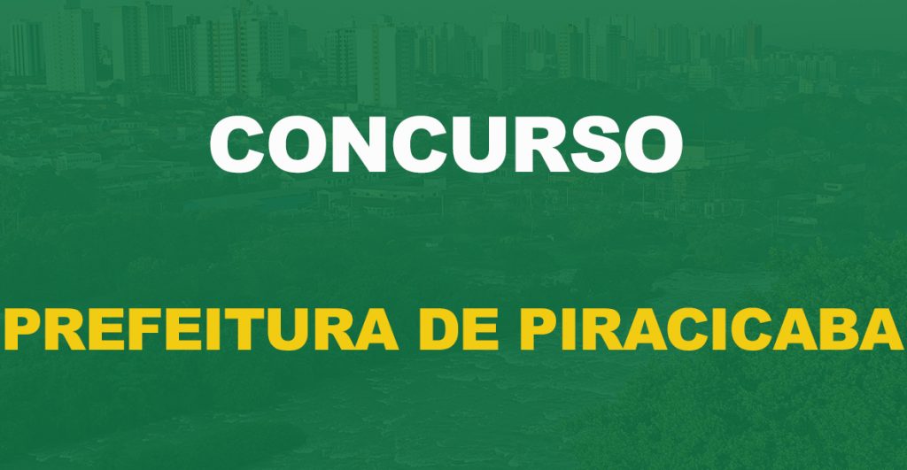 Concurso Prefeitura de Piracicaba: Edital publicado. 50 vagas para Escriturário!