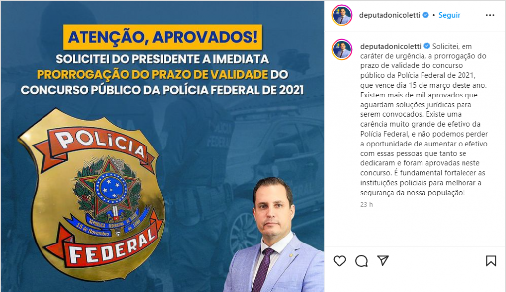 Concurso Polícia Federal: Solicitado prorrogação de validade do último edital. Entenda! 1 policia federal