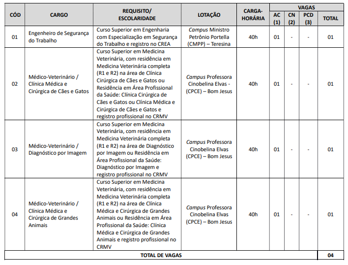 Nível Superior UFPI