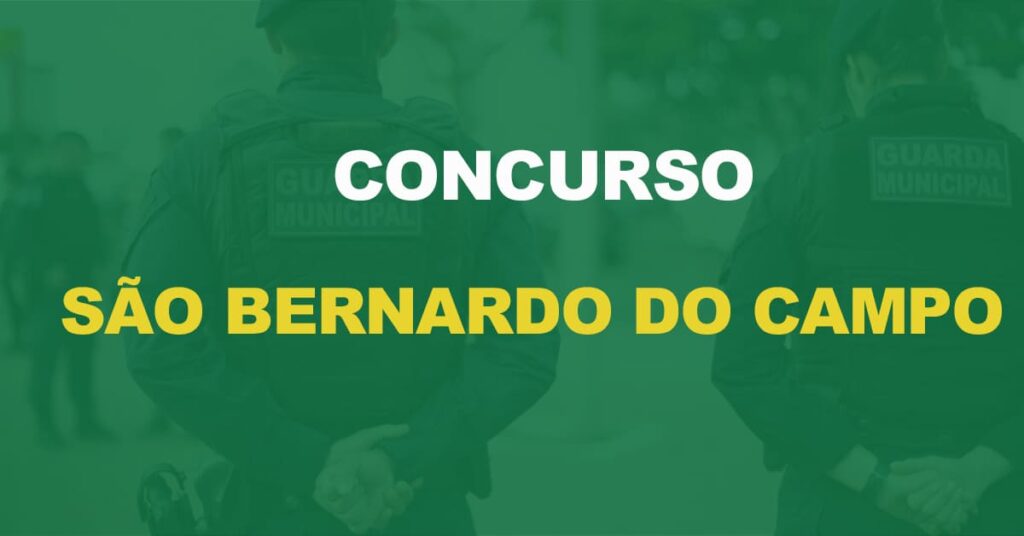 Concurso Guarda de São Bernardo do Campo: Inscrições estão suspensas. Entenda!