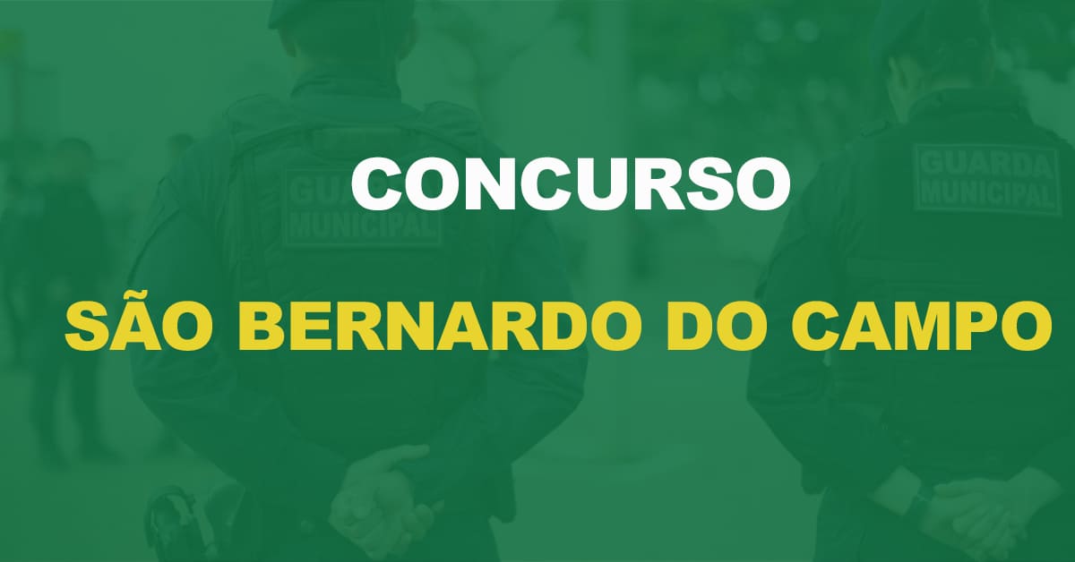 Concurso Guarda de São Bernardo do Campo: Inscrições estão suspensas. Entenda!