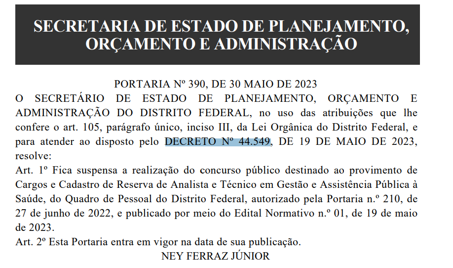 Concurso SES DF: Edital para Técnico e Analista em Gestão está suspenso? 1 image 1 5