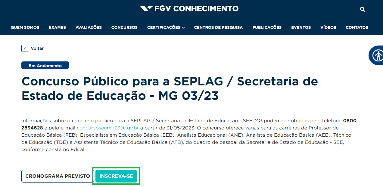 Publicado o resultado da isenção do concurso Seplag MG