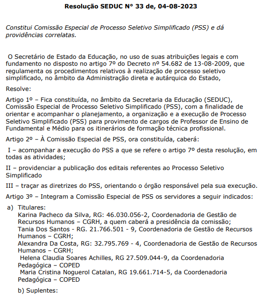 Novo concurso SEE SP para contratação de professores? Entenda! 1 pss see sp 1