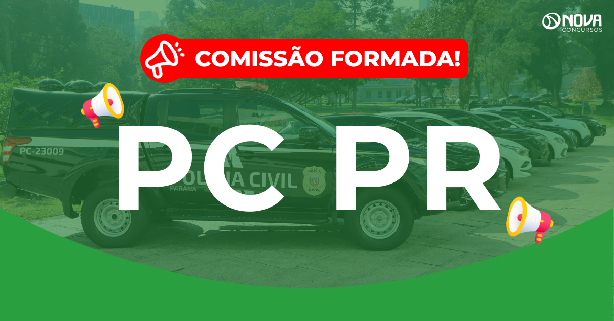 Concurso PC PR: Comissão formada! Inicial de R$24 mil!