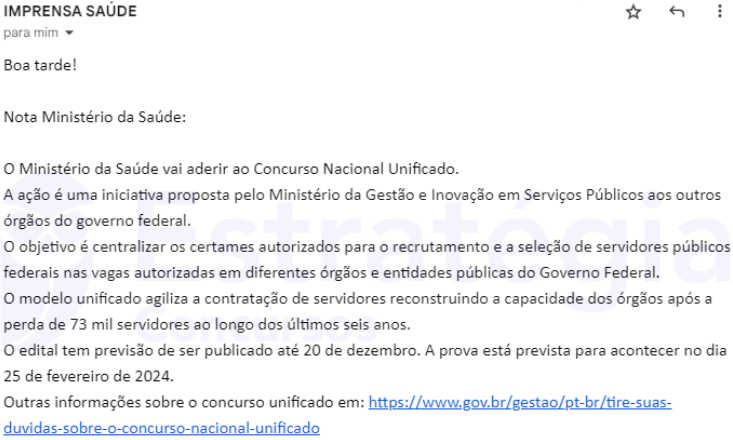 Concurso Nacional Unificado: Mais dois órgãos confirmam adesão. Confira quais! 1 image 140