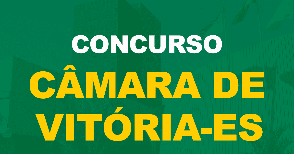 Concurso Câmara de Vitória: Edital em novembro, informa presidente da Casa!