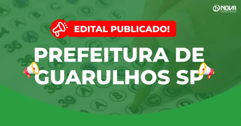 Concurso Prefeitura de Guarulhos SP: edital publicado; iniciais de até R$ 4,2mil!