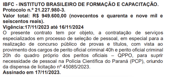 Concurso Perito Criminal - Editais previstos para 2023 e 2024