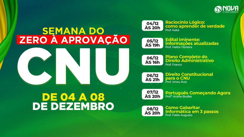 Concurso CNU: Assinado contrato com a Cesgranrio. Edital a qualquer momento! 2 semana do zero aprovacao cnu nova concursos 1