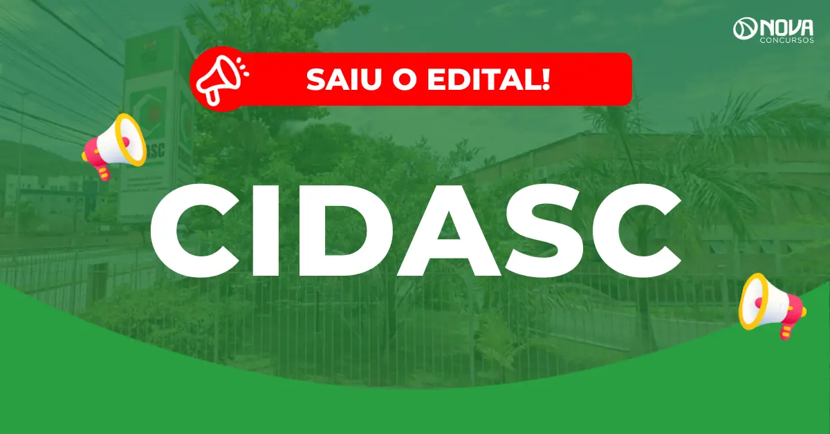 Concurso CIDASC: Edital publicado! 28 vagas!