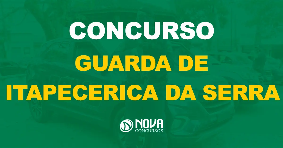 Saiu o edital Guarda Municipal de Itapecerica da Serra!