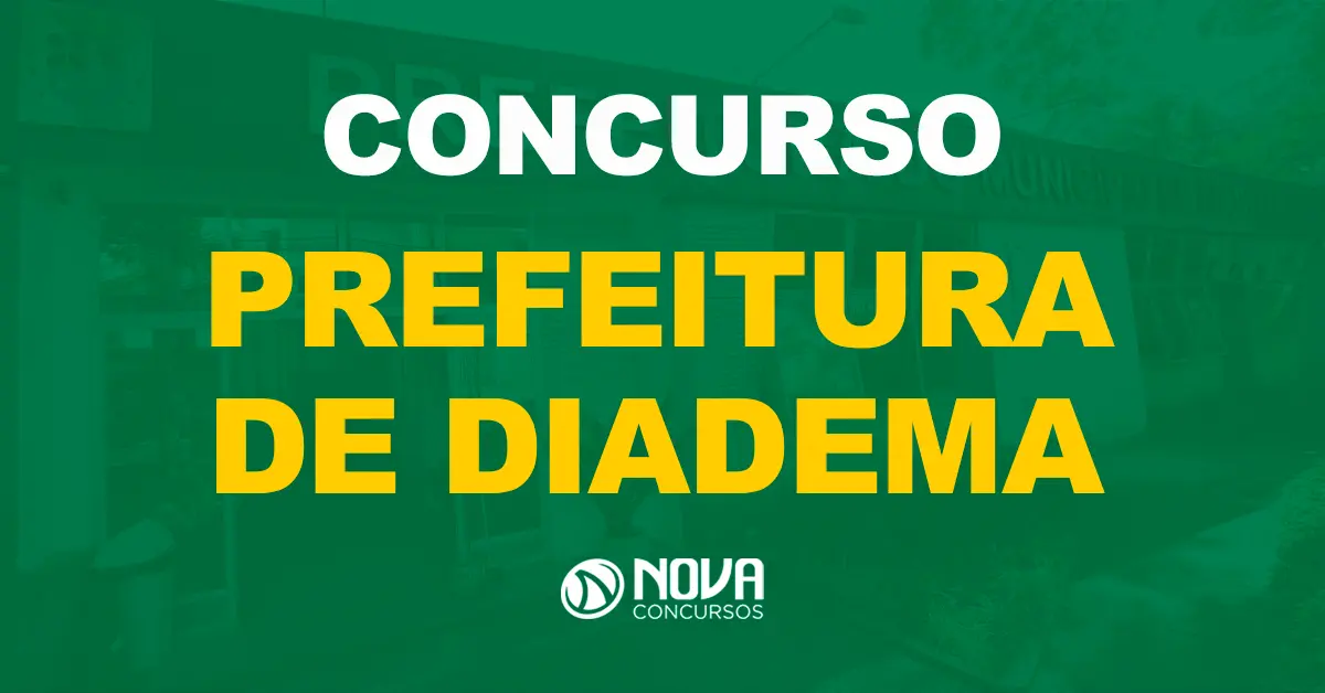 Prefeitura de Diadema tem edital publicado com 157 vagas para todos os níveis!
