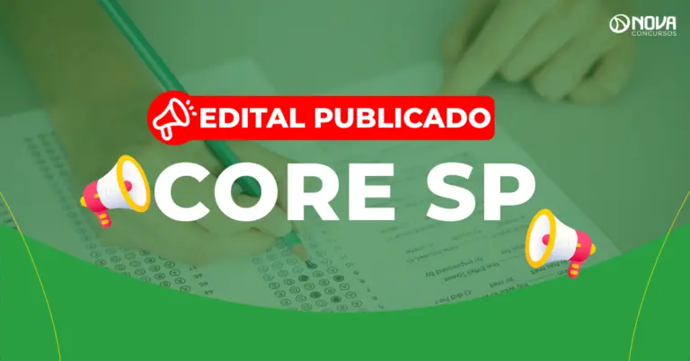 Concurso CORE SP: Edital publicado! 800 vagas!