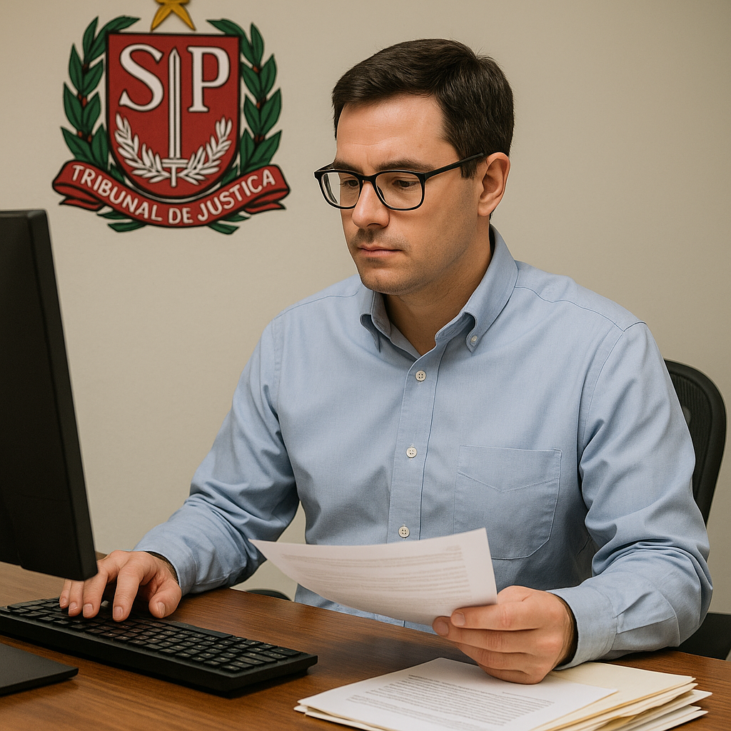 Escrevente Técnico Judiciário atuando no Tribunal de Justiça de São Paulo