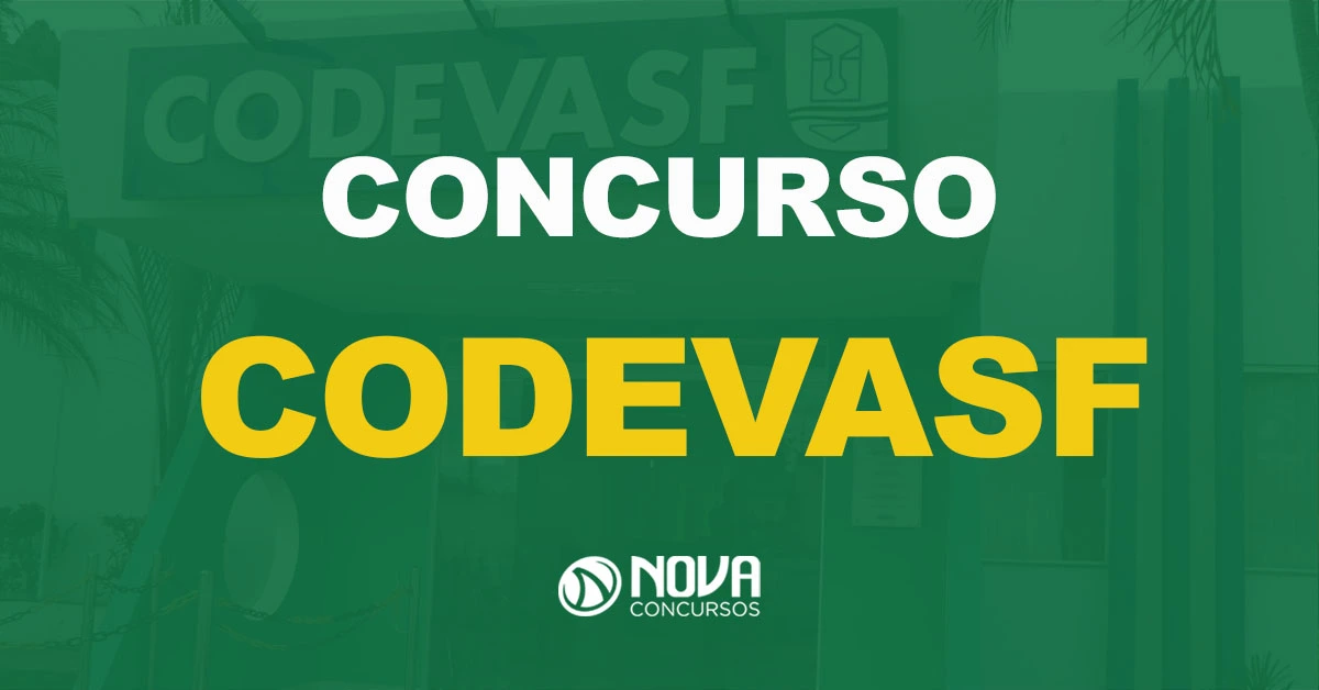 Codevasf: inscrições reabertas e provas em outubro!