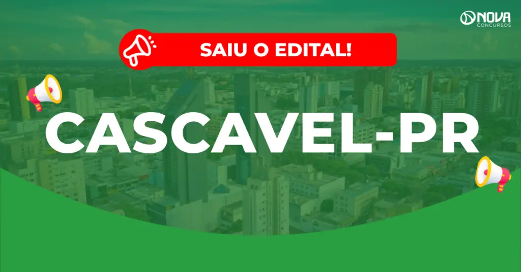 Concurso Prefeitura de Cascavel: Inscrições abertas! 109 vagas!
