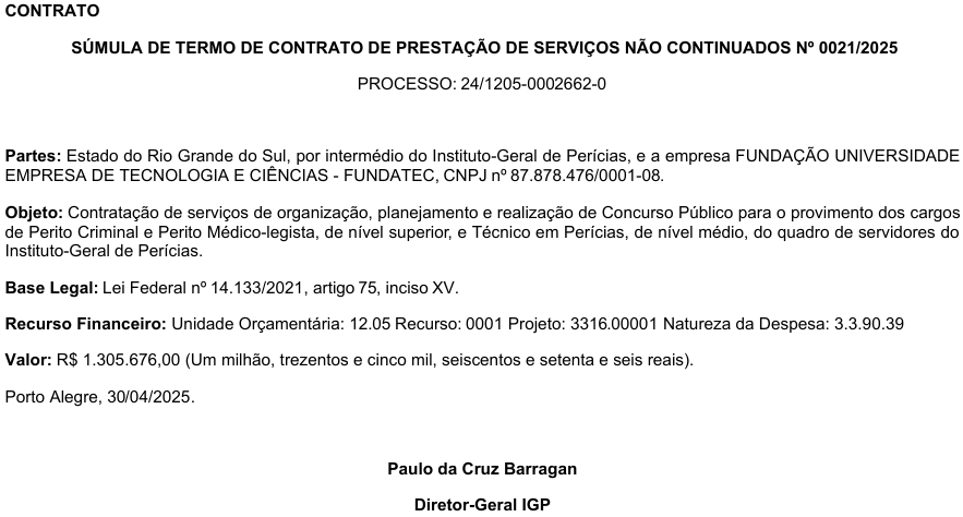Concurso IGP RS: Novo edital tem banca definida! 234 vagas! 1 Concurso IGP RS Banca Definida