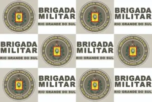 Banner com a logo da brigada militar do concurso brigada militar rs