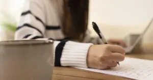 Candidato estudanto para o concurso nacional unificado