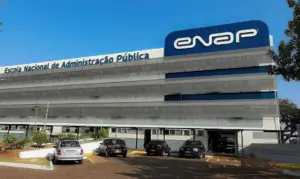 Fachada da Escola Nacional de Administração Pública (Enap) em Brasília. - Concurso Enap