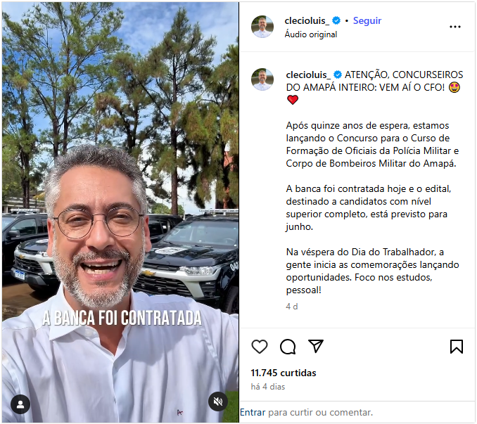 Concurso PM AP: Banca contratada! Edital até julho! 1 Concurso PM AP Banca Contratada