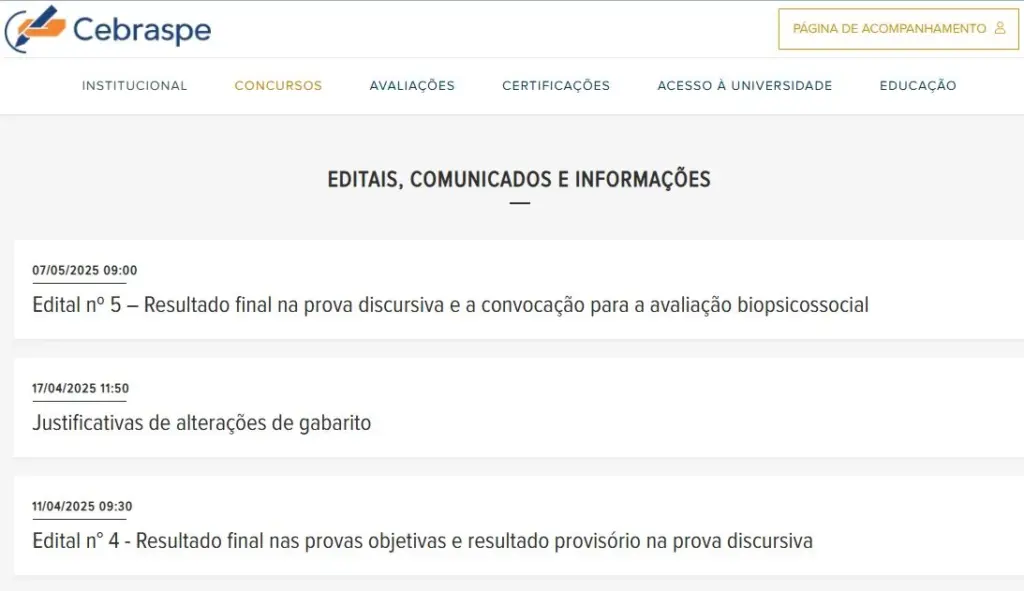 Concurso BDMG tem resultado da prova discursiva divulgado! 1 Resultado final do concurso BDMG