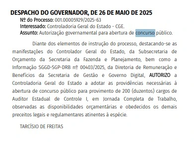Concurso CGE SP: Comissão formada! 200 vagas de Auditor! 1 Edital do concurso CGE SP foi autorizado!