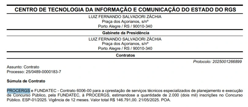Concurso Procergs: Banca contratada! Edital já pode sair! 1 Banca organizadora do concurso Procergs foi definida!