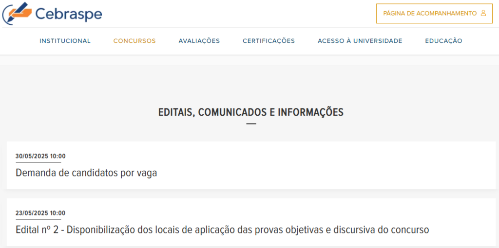 Concurso Susep: Cebraspe revela número de inscritos e locais de prova! 1 concurso Susep consulta