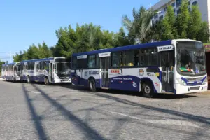 Fotografia dos ônibus da cidade Eusébio