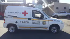 Carro da ambulância da Brigada Militar do Rio Grande do Sul do concurso brigada militar rs