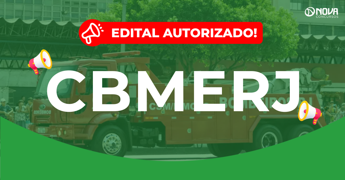 Concurso CBMERJ Oficial: Edital autorizado! 50 vagas!