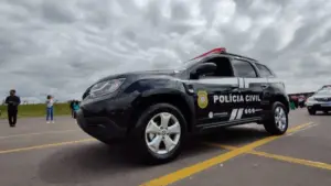 Viatura da Polícia Civil do concurso para Polícia Civil RS
