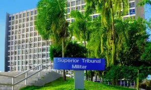 Fachada do superior tribunal militar do concurso STM