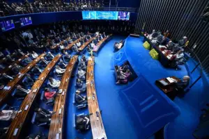 Imagem do senado que aprovou a lei de cotas.