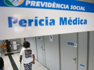Entrada da previdência social, perícia médica do concurso INSS