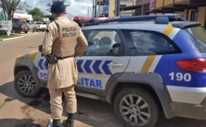 Carro da Polícia Militar do Tocantins do concurso PM TO