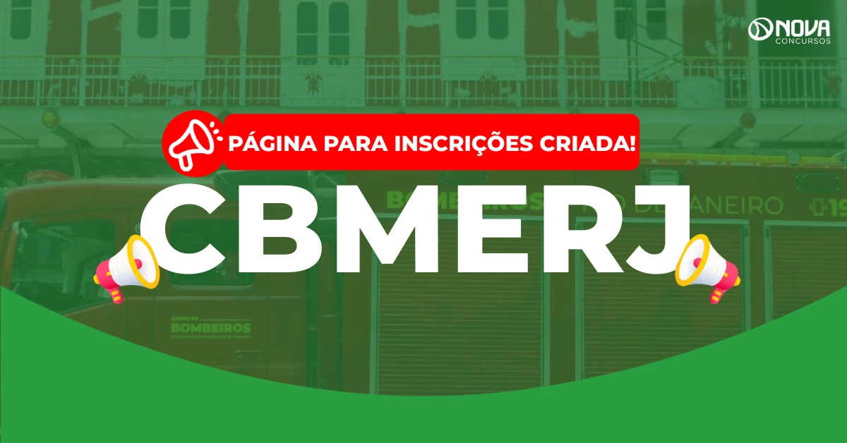 Concurso CBMERJ: Página de inscrição é criada! 1.500 vagas!