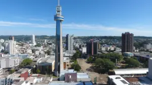 Fotografia da vista da cidade de Francisco Beltrão