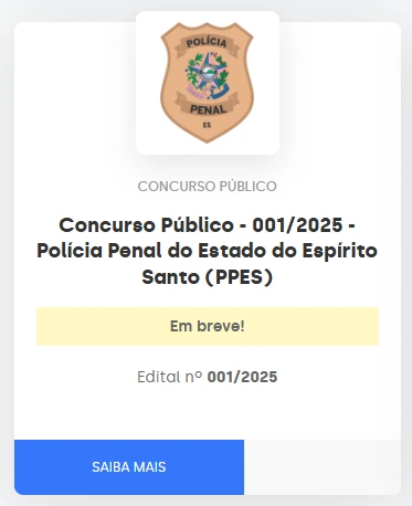 Concurso Sejus ES: Página para edital com 600 vagas é criada! 1 Página oficial do concurso sejus es