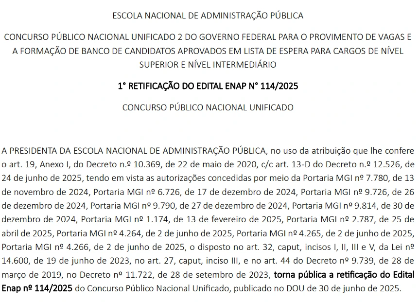 retificacao cnu 2025