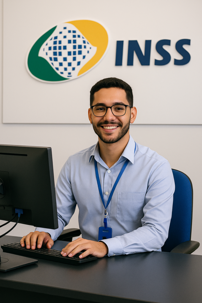 Principais dúvidas sobre o concurso do INSS 1 Imagem criada por IA/ Técnico aprovado no concurso do INSS atuando
