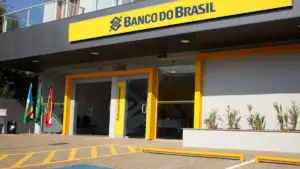 Entrada do banco do brasil