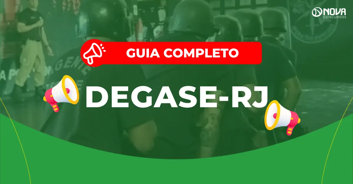 Concurso Degase: Provas em outubro! 3 mil vagas!