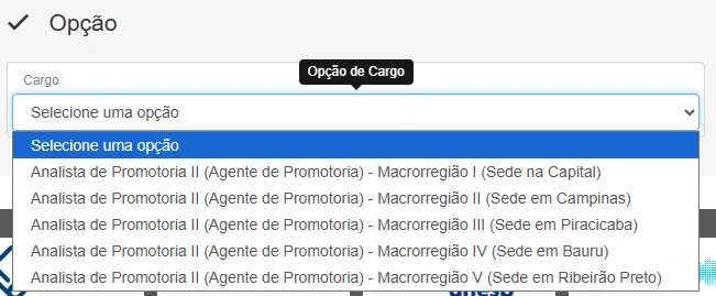 Passo a passo para fazer a inscrição no concurso MP SP Analista de Promotoria! 3 Passo 3 da inscrição no concurso MP SP Analista de Promotoria