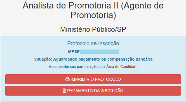 Passo a passo para fazer a inscrição no concurso MP SP Analista de Promotoria! 4 Passo 4 da inscrição no concurso MP SP Analista de Promotoria