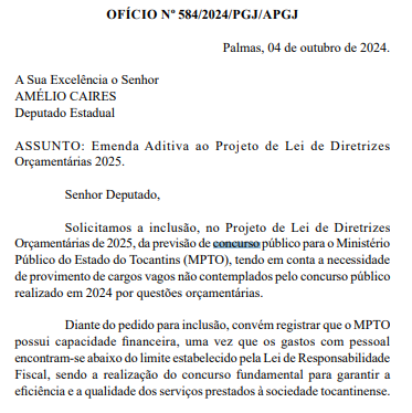 Concurso MP TO: Novo edital em estudos, confirma Ministério! 1 Concurso MP TO previsto para 2026!