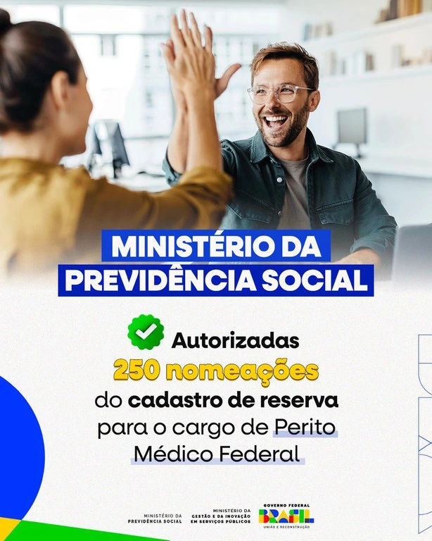Concurso Perito do INSS tem 250 nomeações autorizadas! 1 Concurso Perito do INSS aprova novas nomeações